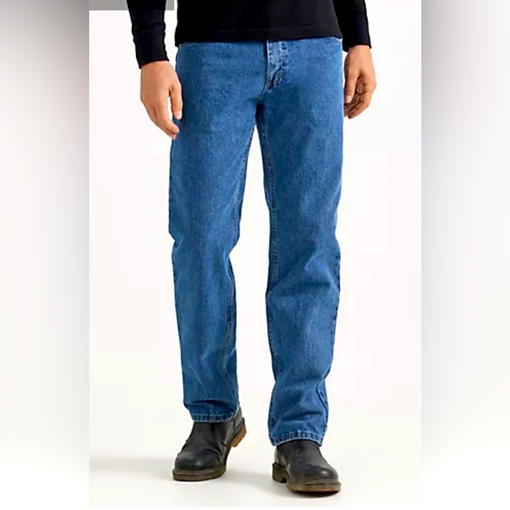 Wrangler Men’s Regular Fit Comfort Denim Blue Jeans Size 38 x 29.